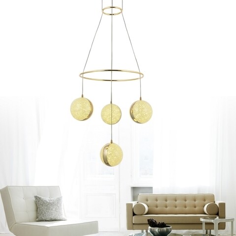 Candelabru, Sage, Togo 3+1 Sarkıt - Gold, LED, 32 W, 3 culori, metal/acrylic