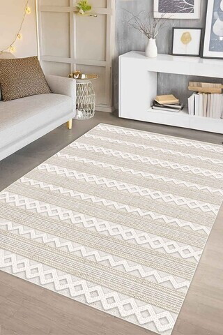 Covor, CLR-7329-HALI-31, 100x150 cm, Poliester, Bej