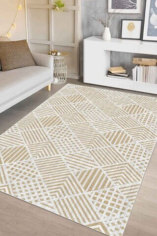 Covor, CLR-7333-HALI-31, 100x150 cm, Poliester, Bej