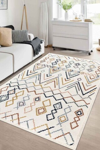 Covor, CLR-7335-HALI-31, 100x150 cm, Poliester, Multicolor