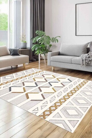Covor, CLR-7360-HALI-9, 100x150 cm, Poliester, Multicolor