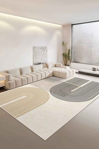 Covor, CLR-7367-HALI-57, 100x150 cm, Poliester, Multicolor