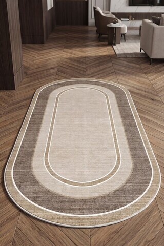 Covor, CLR-7373-HALI-57, 100x150 cm, Poliester, Bej