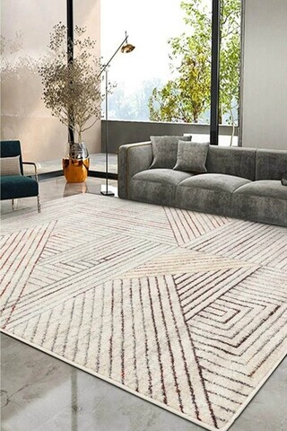 Covor, DC-0001161-01881, 100x150 cm, Poliester, Crem