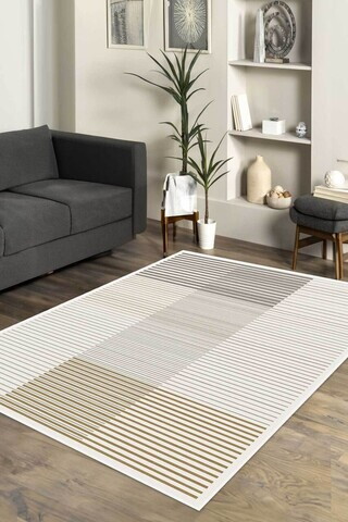 Covor, CLR-7204-12, 100x200 cm, Poliester, Crem