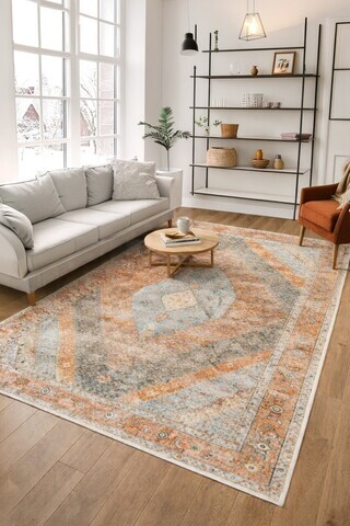 Covor, CLR-7386-HALI-3, 100x200 cm, Poliester, Multicolor