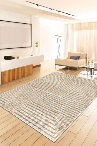 Covor, CLR-DC-7294-310, 100x200 cm, Poliester, Bej