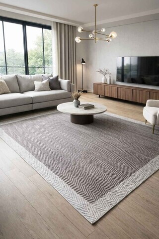 Covor, CLR-DC-BMB-1-4, 100x200 cm, Poliester, Gri