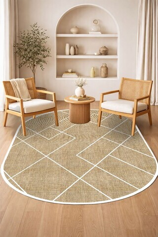 Covor, DC-0001163-086, 100x200 cm, Poliester, Alb