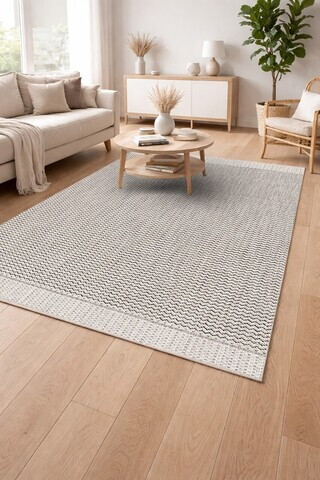 Covor, CLR-0000390-004, 80x250 cm, Poliester, Crem