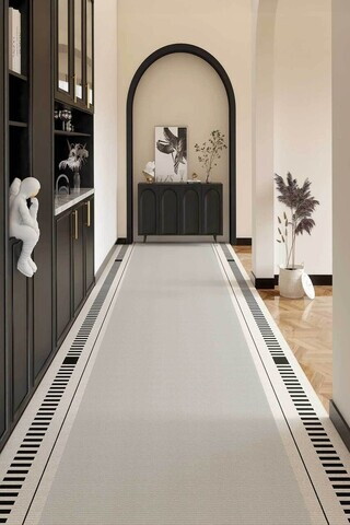 Covor, CLR-7324-61, 80x250 cm, Poliester, Crem