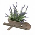 Decoratiune cu planta artificiala Lavender, 26 x 11.5 x 28 cm, lemn/plastic, maro/lila