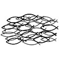 Decoratiune de perete, School Of Fish, Tanelorn, 70x35 cm, metal