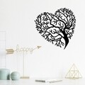 Decoratiune de perete, Heart Tree, Tanelorn, 70x70 cm, metal