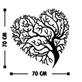 Decoratiune de perete, Heart Tree, Tanelorn, 70x70 cm, metal