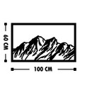 Decoratiune de perete, Mountain, Tanelorn, 100x60 cm, metal