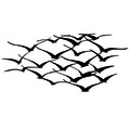 Decoratiune de perete, Herd Of Birds, Tanelorn, 120x55 cm, metal