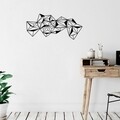 Decoratiune de perete, Geometry 3, Tanelorn, 115x53 cm, metal
