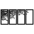 Decoratiune de perete, Tree 10, Tanelorn, 108x50 cm, metal