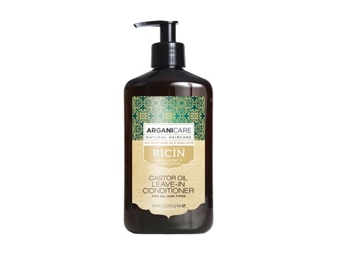 Balsam hidratant  fara clatire cu ulei de ricin organic, Castor Oil, Arganicare, 400 ml