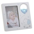 Rama foto Kids Elephant, InArt, 10x15 cm, MDF, alb/albastru