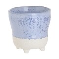 Ghiveci Zapel, InArt, 14x14 cm, ceramica, albastru deschis