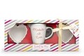 Set de copt 3 piese, Measure with Love Red, Tri-Coastal Design, ceramica
