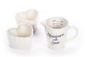 Set de copt 3 piese, Measure with Love Blue, Tri-Coastal Design, ceramica