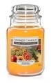 Lumanare parfumata in suport de sticla, Yankee Candle, 120 ore, 538 g, fructe exotice