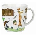 Cana in cutie cadou, Golfer, Churchill, portelan Fine China, 400 ml