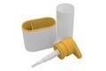 Organizator pentru chiuveta 2in1 Bedora, plastic, alb/galben