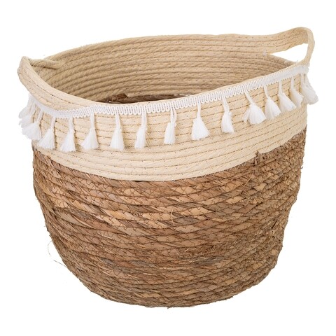 Cos pentru depozitare, Creaciones Meng, 31x27 cm, stuf, natural