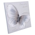 Tablou decorativ, Butterfly Wings, Creaciones Meng, 40x40 cm, canvas/lemn de brad