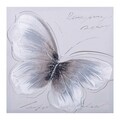 Tablou decorativ, Butterfly Wings, Creaciones Meng, 40x40 cm, canvas/lemn de brad
