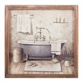 Tablou decorativ, Le Bain, Creaciones Meng, 32x32 cm, canvas/lemn de brad