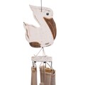 Clopotei de vant, Pelican, Creaciones Meng, 13x70 cm, bambus/arbore de matase