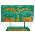 Decoratiune, Buddha, Creaciones Meng, 40x10x30 cm, lemn de arbore de matase