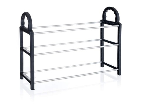 Cipőrendező, Vetro-Plus, 65x17x42 cm, krómozott fém/műanyag