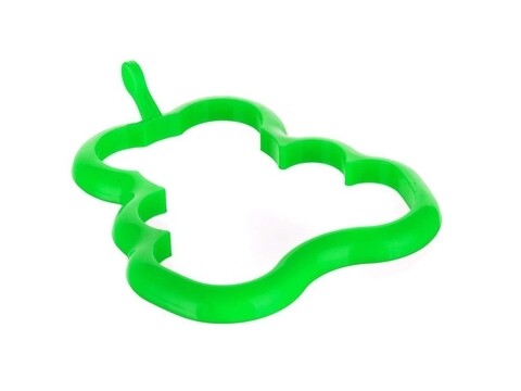 Forma din silicon pentru oua ochiuri, Bear, Banquet, 14.5x12.4 cm, verde