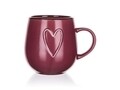Cana, Heart, Banquet, ceramica, 500 ml, bordo