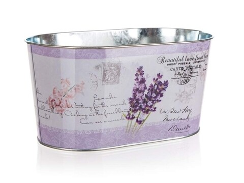 Ghiveci, Lavender, Home Decor, 22.5x13.5x11 cm, metal