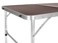 Masa pliabila pentru picnic, Mobby, Happy Green, 135x65x70 cm, aluminiu/MDF
