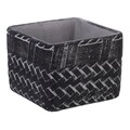 Ghiveci, Drew, Creaciones Meng, 10.6x10.6x8.5 cm, ciment, negru