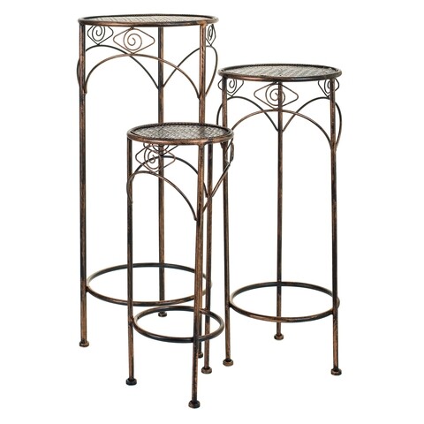 Set 3 suporturi pentru ghiveci, Palmira, Creaciones Meng, fier forjat