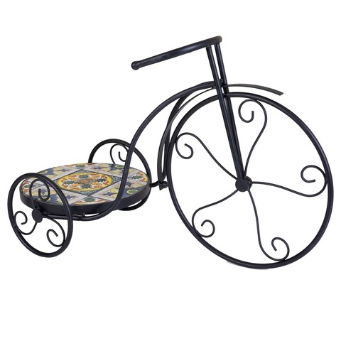 Suport pentru ghiveci, Aubrey, Creaciones Meng, 23.5x36x53 cm, fonta/ceramica