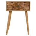 Noptiera cu 1 sertar, Creaciones Meng, 44x38x63 cm, lemn de paulownia, natural
