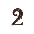 Numar pentru casa 2, Esschert, 1.3 x 7.9 x 11.2 cm, fier forjat