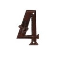 Numar pentru casa 4, Esschert, 1.2 x 7.4 x 11.7 cm, fier forjat
