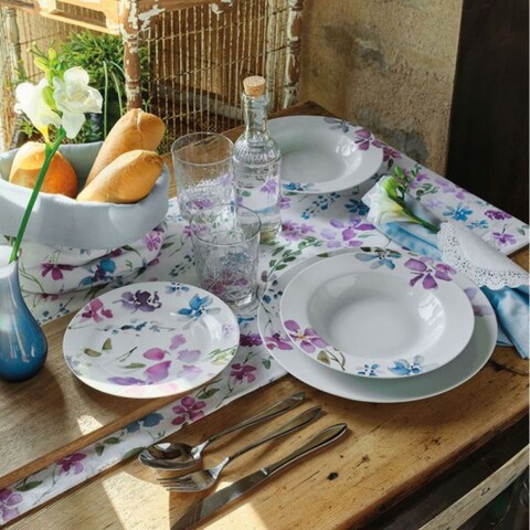 Serviciu de masa 18 piese, Tognana, Olimpia Alma, portelan, multicolor