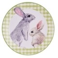 Platou pentru servire Bunny, Ø20 cm, dolomit, verde